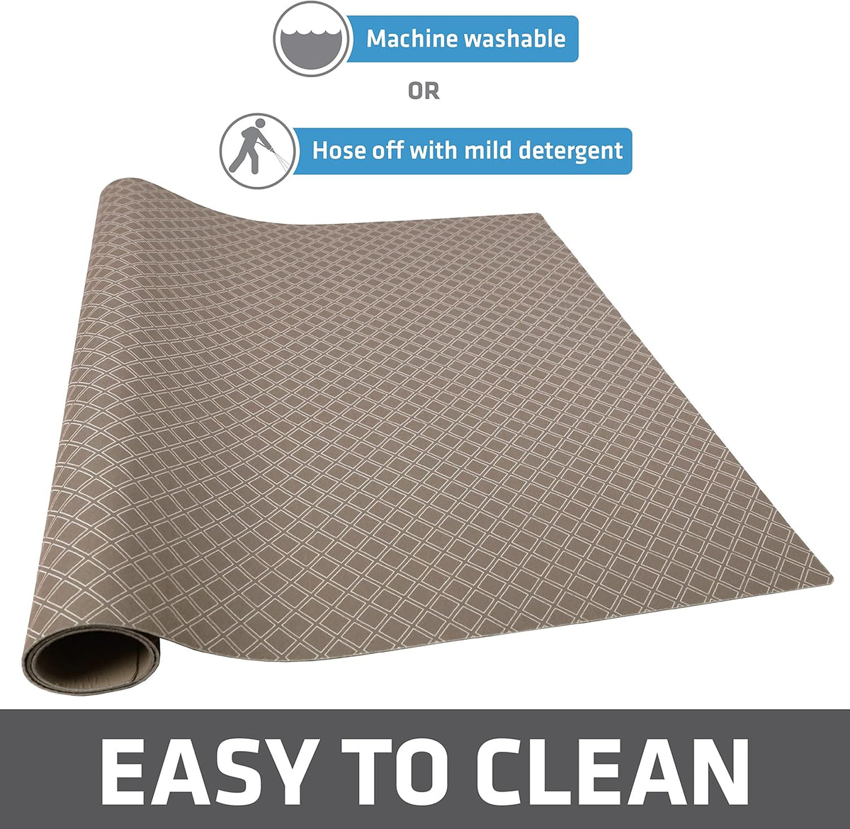 Drymate Dog Crate Mat Liner, Absorbs Urine, Waterproof, Non-Slip, Washable Puppy Pee Pad for Kennel