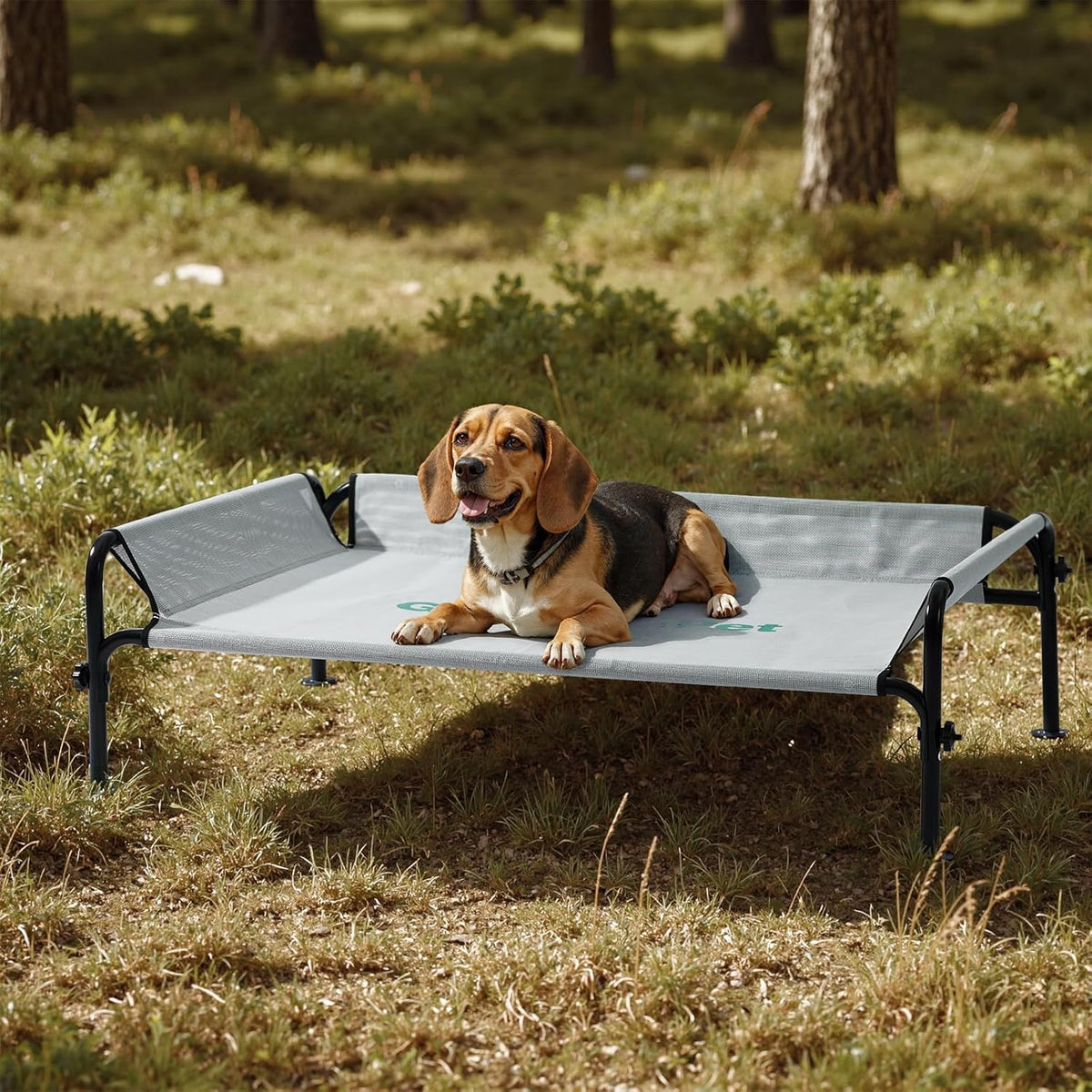 Gardner Pet Elevated Dog Bed for Medium Size Dog, Outdoor Raised Bed Waterproof Portable Cooling