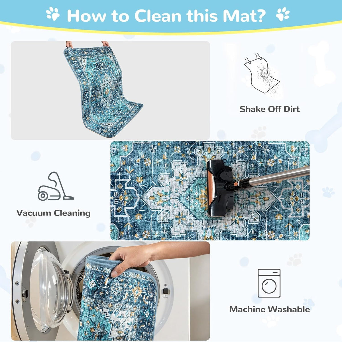 Lahome Super Absorbent Washable Pee Pads for Dogs - Secure Floor Protection - Non-Slip, Leakproof