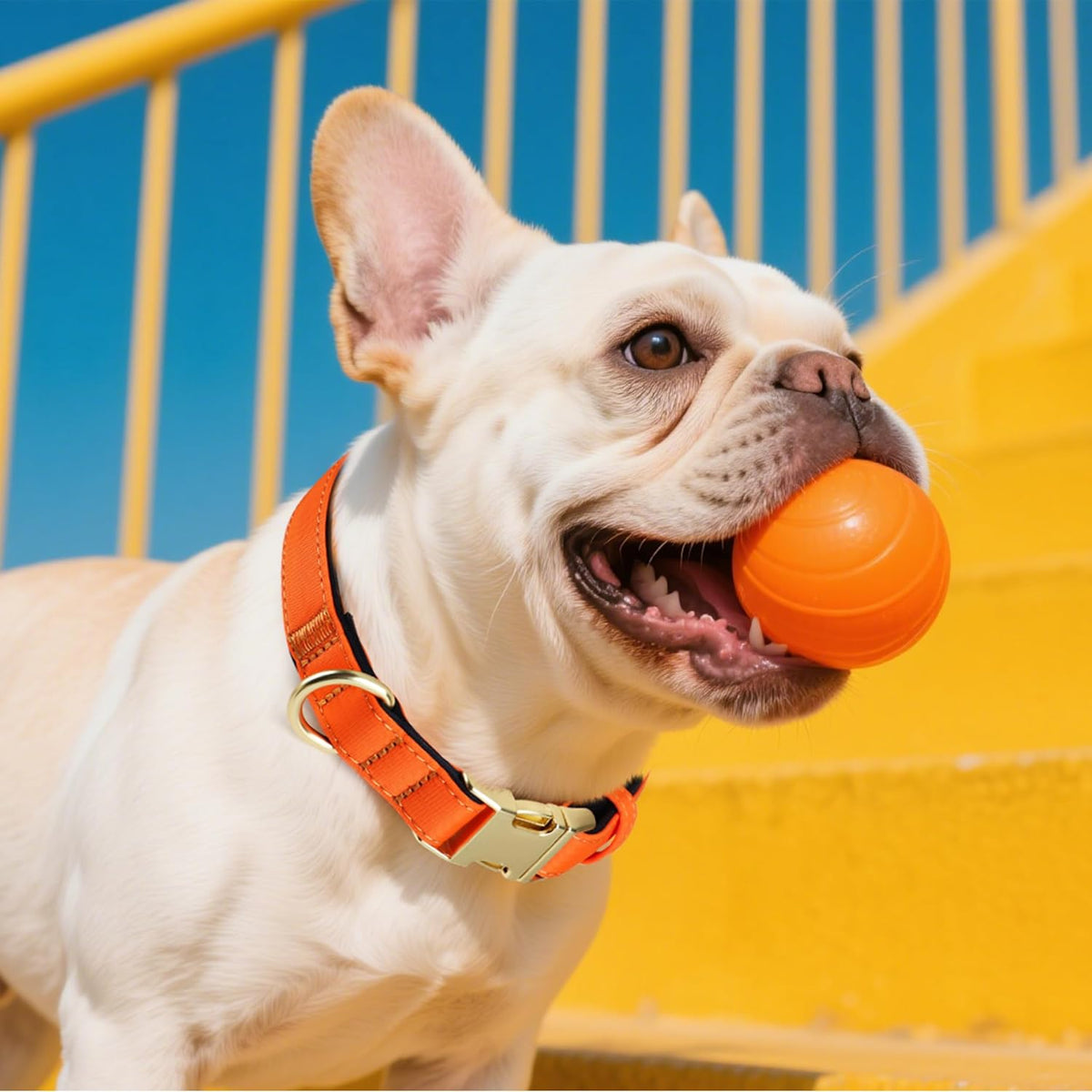 Didog Soft Padded Dog Collar for Large Dogs, Colorful and Durable Pet Collar with Quick Release