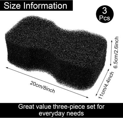 Eaasty 3 Pcs Horse Groomer Sponge Scrubber Massager Horse Grooming Brush Kit Supplies Large Soft