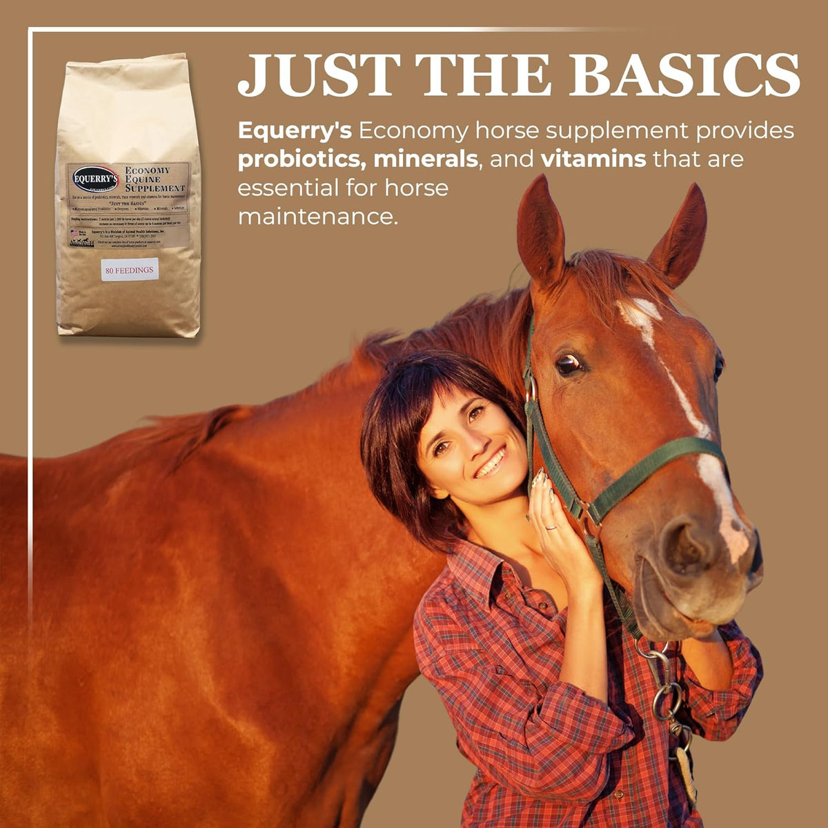 Equerry's Economy Equine Supplement - Horse Probiotics | Supplement for Horses | Horse Vitamins and