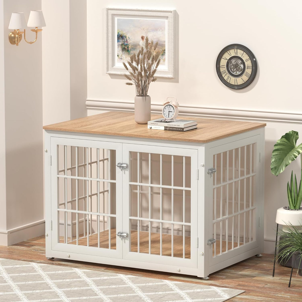 38 Inch Heavy Duty Dog Crate Furniture for Large and Medium Dogs, Decorative Pet House End Table
