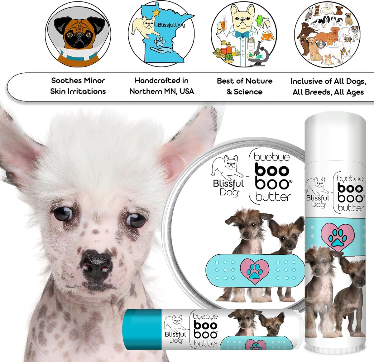 The Blissful Dog Chinese Crested Boo Butter, 0.50 oz