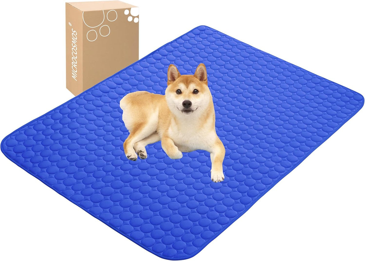 MICROCOSMOS Summer Cooling Mat & Sleeping Pad- Water Absorption Top, Materials Safe, Easy Carry, EZ