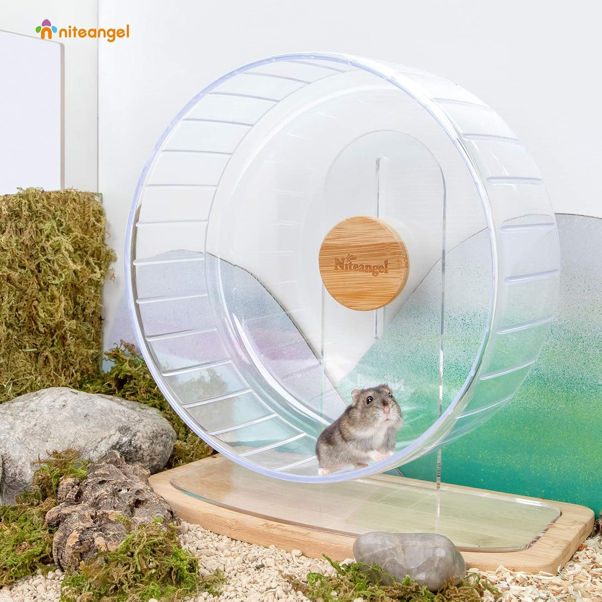 Niteangel Super-Silent Hamster Exercise Wheels: - Quiet Spinner Hamster Running Wheels with