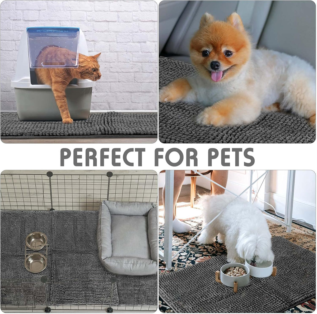 Amylove 4 Pcs Guinea Pig Cage Liner Guinea Pig Bedding Washable Fleece Pee Pads Reusable Small