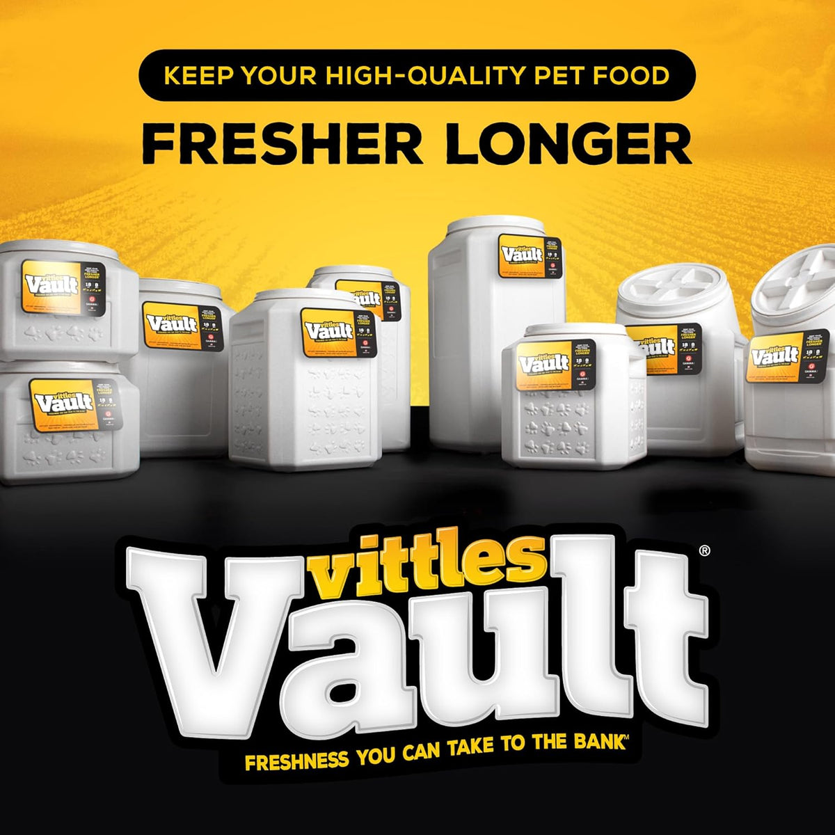 Gamma2 Vittles Vault Pet Food Storage Containers - Sealed Dog and Cat Food Storage Container, Fits