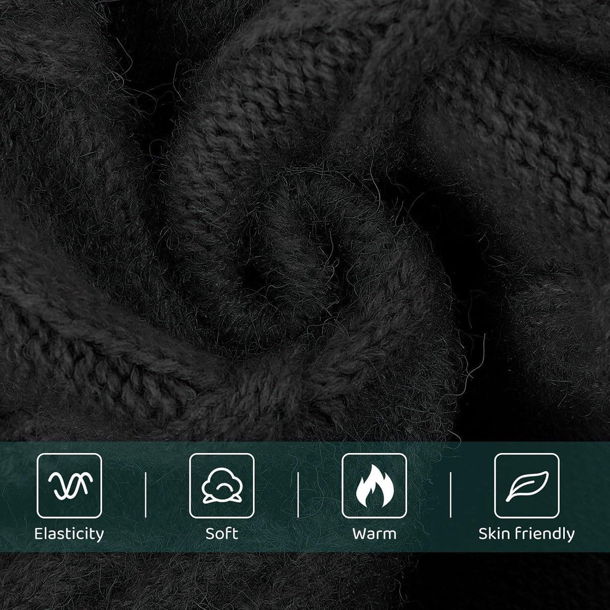 Queenmore Small Dog Pullover Sweater, Cold Weather Cable Knitwear, Classic Turtleneck Thick Warm