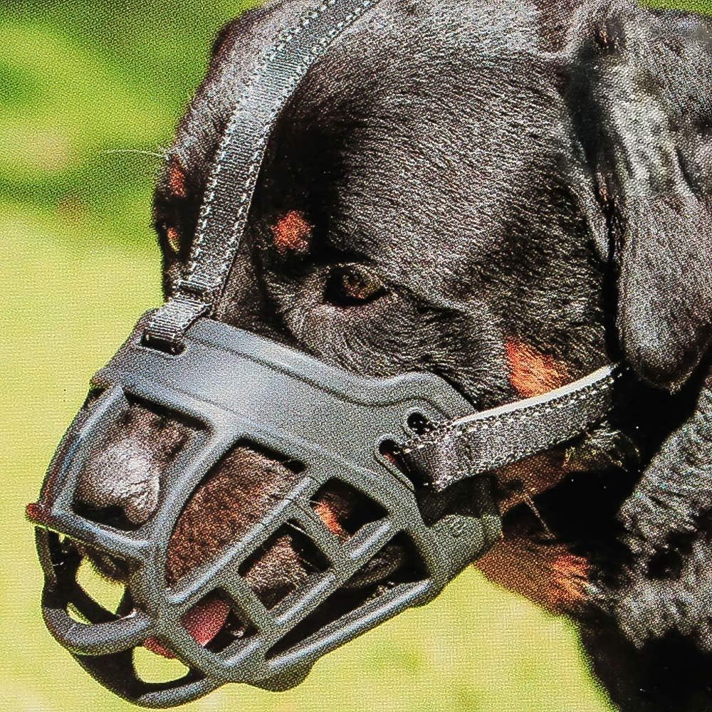 BARKLESS Dog Muzzle, Soft Basket Silicone Muzzle for Dogs to Prevent Biting and Chewing, Breathable