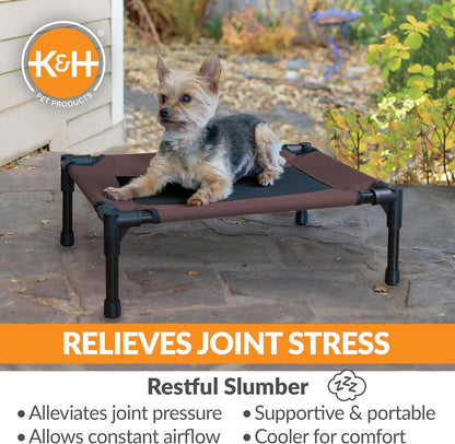 K&H Pet Products Outdoor Elevated Dog Cot, Breathable Cooling Elevated Cot Hammock Pet Bed for