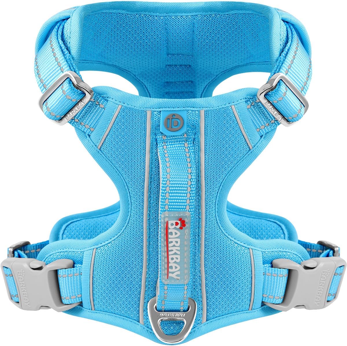 BARKBAY Dog Harness No Pull with ID Tag Pocket - Heavy Duty, Reflective, Easy Control for Large