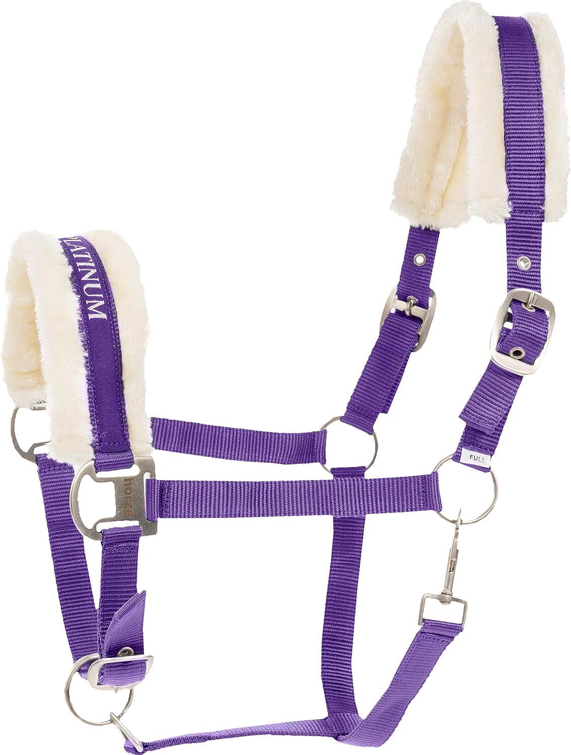HORZE Howard Soft Fleece Padded Polyester Horse Halter - Quick and Easy-to-Adjust Straps, Brushed
