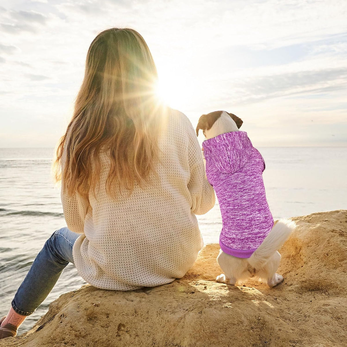 Dog Sweaters for Small Dogs Dog Hoodie Fleece Sweater Soft Clothes Sweatshirt with Pocket Hoodie