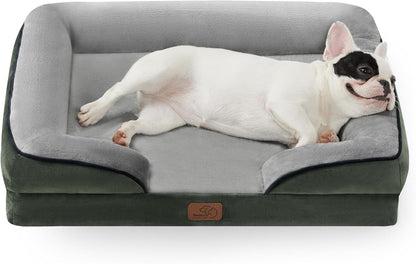 Bedsure Orthopedic Dog Bed for Medium Dogs - Waterproof Dog Sofa Beds Medium, Supportive Foam Pet