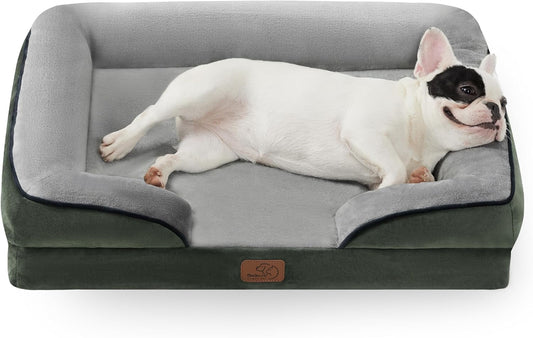 Bedsure Orthopedic Dog Bed for Medium Dogs - Waterproof Dog Sofa Beds Medium, Supportive Foam Pet