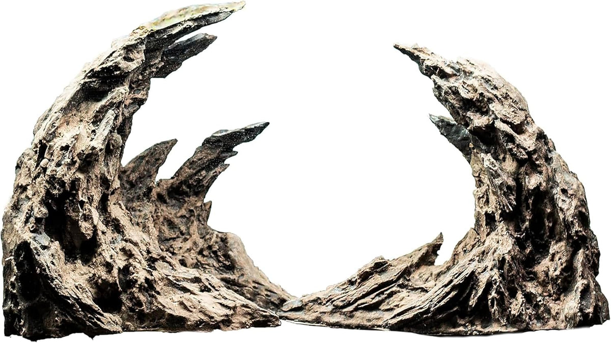 Novelsite Premium Large Sandstone Canyon Rock Formation - Lifelike Aquarium Decor for Fish Tank