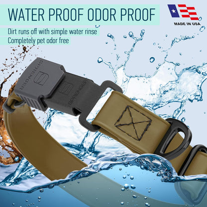 Dogline Biothane Waterproof Dog Collar with Herm Sprenger Stainless Steel Quick Release Buckle