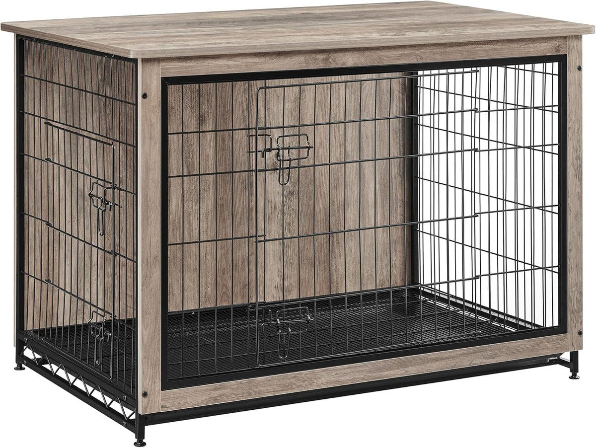 Feandrea Dog Crate Furniture, 44.1" Side End Table, Modern Kennel for Dogs Indoor up to 80 lb