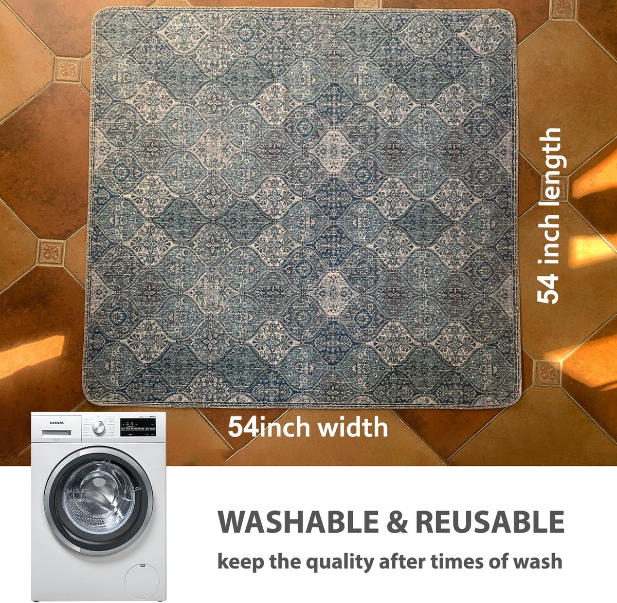 nunubaby Washable Pee Pads for Dogs, Stylish, Non-Slip and Leak-Proof Pee Pads. Reusable Potty Pads