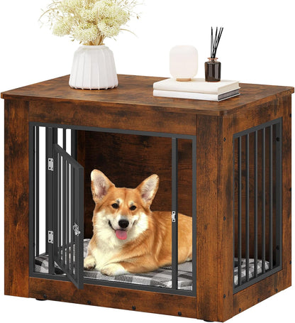 YITAHOME Dog Crate Furniture for Medium Dogs, Side End Table, Modern Dogs Kennel Indoor up to 35