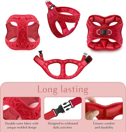 Comfort fit Step-in Dog & Puppy Harness - Comfortable All Weather Dog Vest Harness: Adjustable
