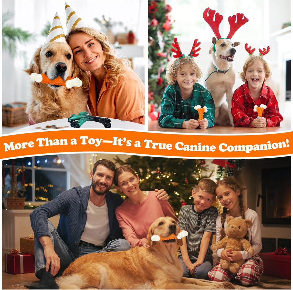 Dog Toys 2 Pack, Dog Toys for Aggressive Chewers Large Breed, Aggressive Chew Toys for Large Dogs