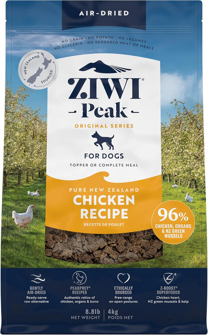 ZIWI Peak Air-Dried Dog Food – Chicken - All Natural, High Protein, Grain Free, Limited Ingredient
