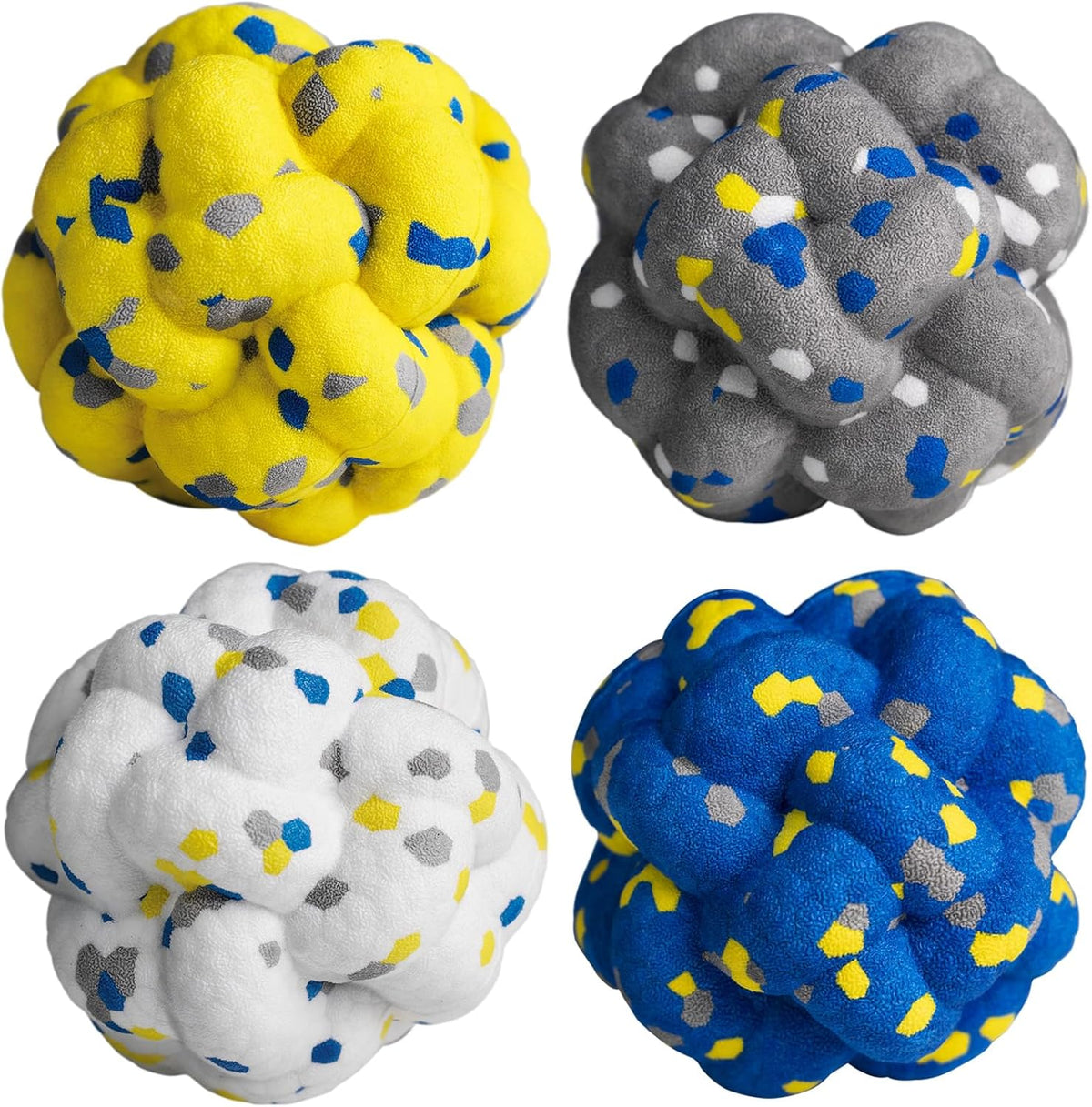 Upgrade Dog Balls Interactive Toys for Aggressive Chewers, Indestructible Tennis Durable Bouncy for