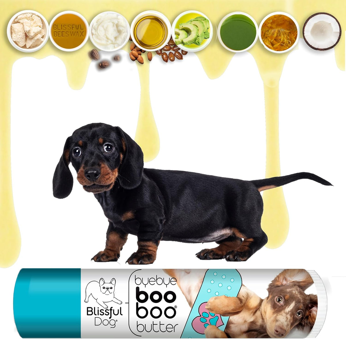 The Blissful Dog .15 oz Tube Dachshund Booboo Butter