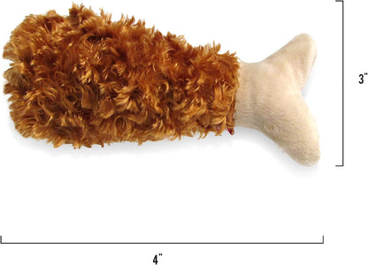 TONBO Soft Plush Small Cute and Cozy Chicken and Waffles Dog Cat Bed, Chicken Crinkle Toy Included