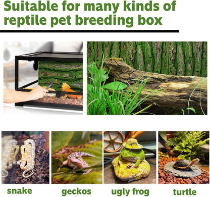 15.75x11.81in Reptile Terrarium Cork Background,Bearded Dragon Tank Bark Backdrop Wall Decor with