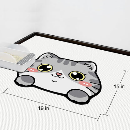 Pet Supplies Cat Feeding Bowl Mat - Absorbent, Easy Clean, Quick Dry for Cat Food and Water