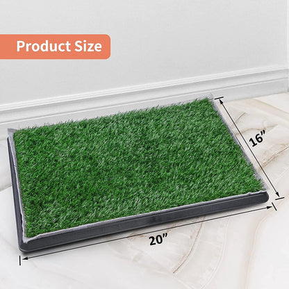 Dog Grass Pet Loo Indoor/Outdoor Portable Potty, Dog Litter Box, Artificial Grass Patch Bathroom
