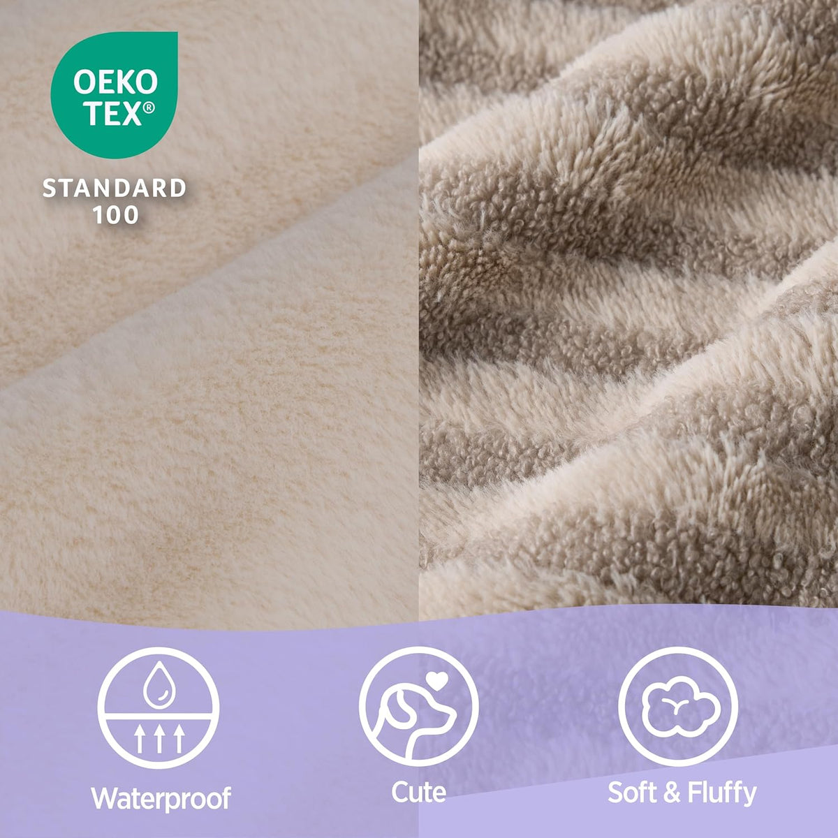 LE SURE Cute Dog Beds Large Sized Dog, Orthopedic Waterproof Large Pet Bed with Sides, Non-Slip