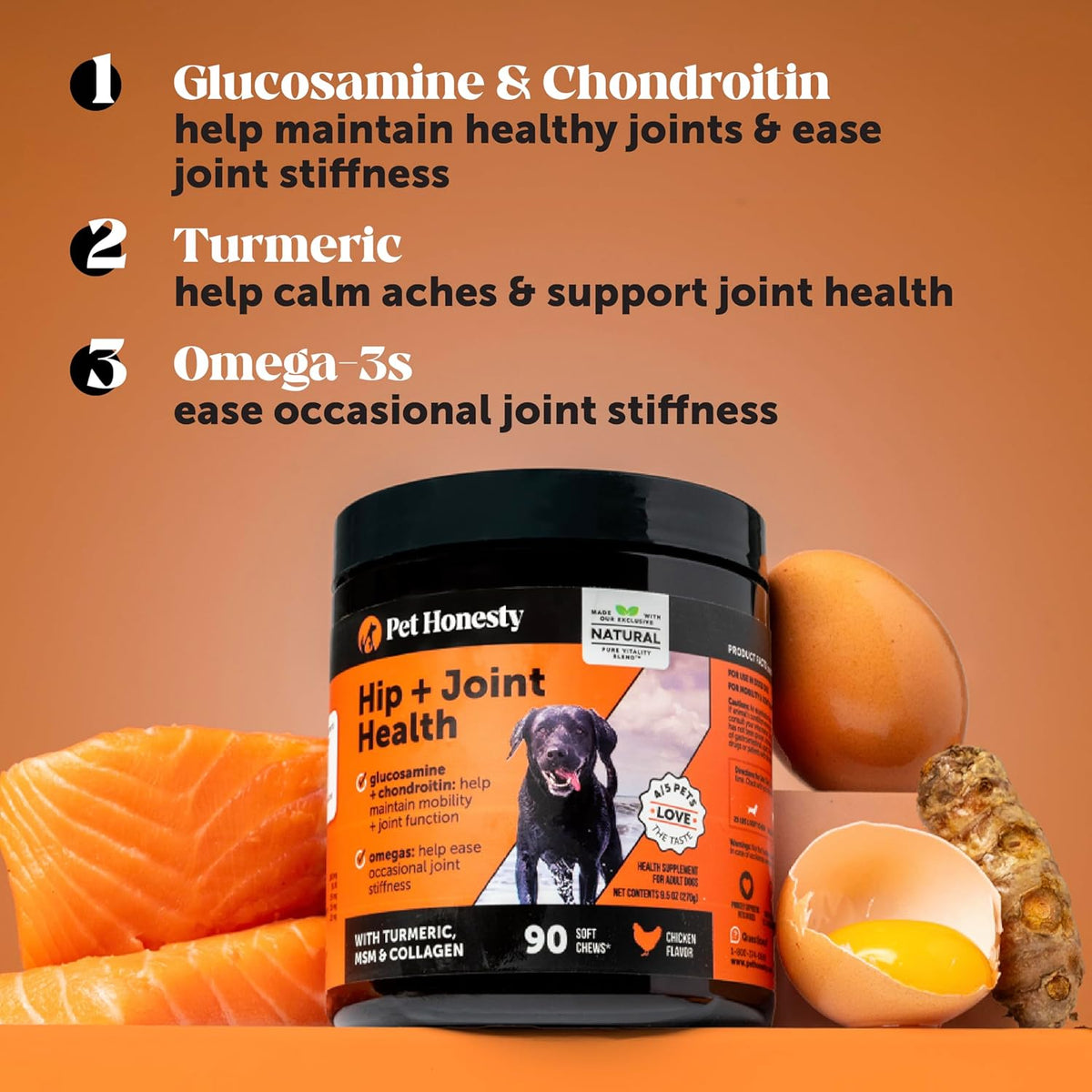 Hip & Joint Health - Dog Joint Supplement Support for Dogs with Glucosamine Chondroitin, MSM