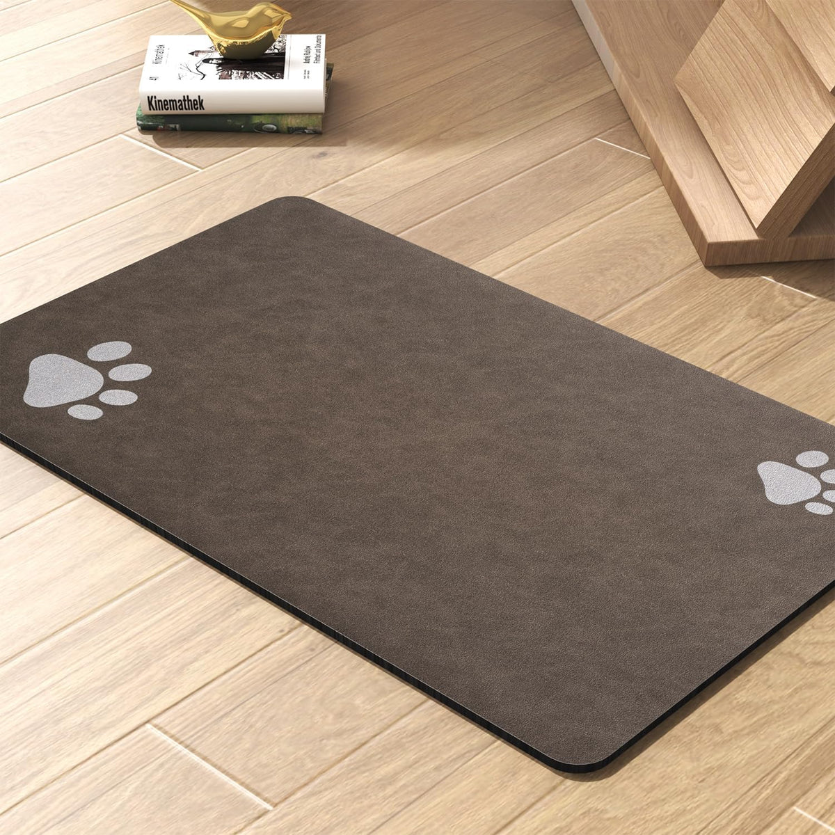 Pet Feeding Mat-Absorbent Dog Mat for Food and Water Bowl-No Stains Quick Dry Water Dispenser