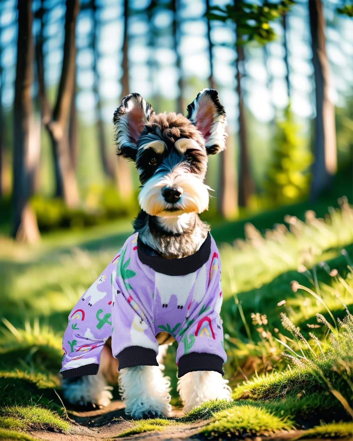 PET SHOW 4 Pack Small Dog Pajamas Spring Dog Clothes for Medium Dogs Girl Boy Soft Stretchy PJs Bee