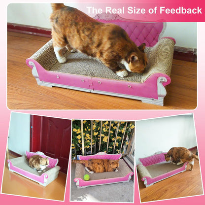 Scratching Sofa, Couch Shaped Thick Scratching Cardboard, Lounge Bed for Indoor Rest&Play, Sofa