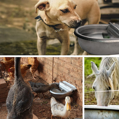 Automatic Water Dispenser for Dog Water Bowl Dispenser Large Size Stainless-Steel Waterer Feeder