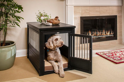 New Age Pet ECOFLEX Dog Crate End Table - Furniture-Style Pet Crate for Crate Trained Dogs