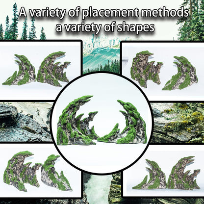 Novelsite Fish Tank Accessories, Aquarium Decorations, Scenery, Rock Ornaments - Create Aquatic