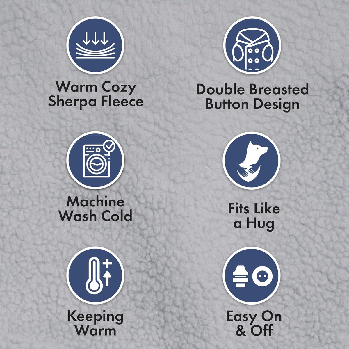 Spark Paws Teddy Dog Sweater, Sherpa Jacket Vest with Warm Fleece Lining, Winter Coat Suitable for