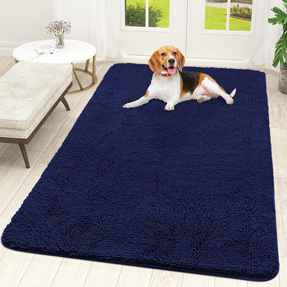 OLANLY Dog Door Mat for Muddy Paws 70x46, Absorbs Moisture and Dirt, Absorbent Non-Slip Washable