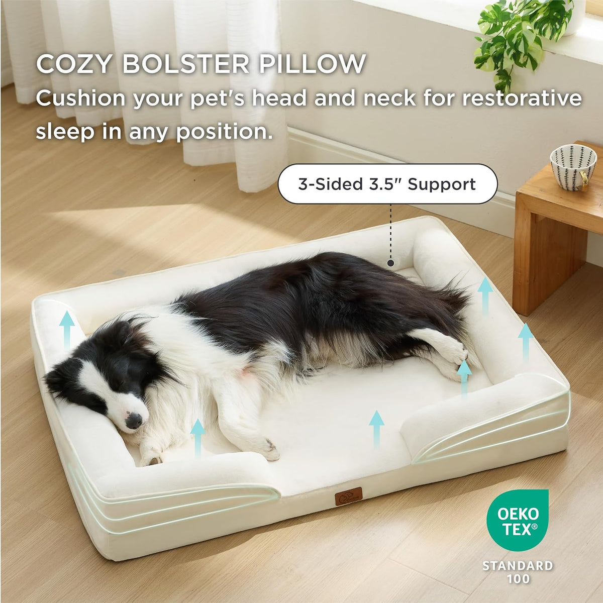 Bedsure Orthopedic Dog Beds Large Sized Dog - Washable Large Dog Cat Bed Waterproof, Comfort Dogs