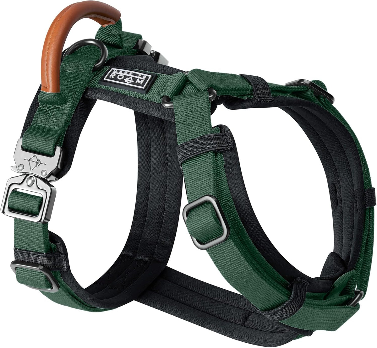 MADE TO ROAM Premium Explorer Harness - Y-Shaped Dog Harness with Adjustable Durable Nylon, Soft