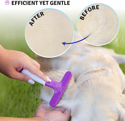 POODLIE Poodle Pet Dog Grooming Rake| Dematting Tool with Stainless Steel Shedding Comb for Pets |