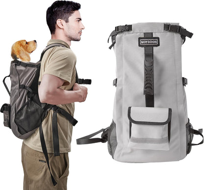 Dog Backpack for Small & Medium Dogs - Adjustable Pet Carrier for Travel & Hiking, Hands-Free Puppy