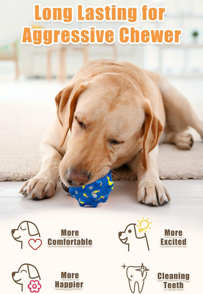 Dog Tennis Balls for Aggressive Chewers, Indestructible Durable Bouncy Interactive Toy for Dogs
