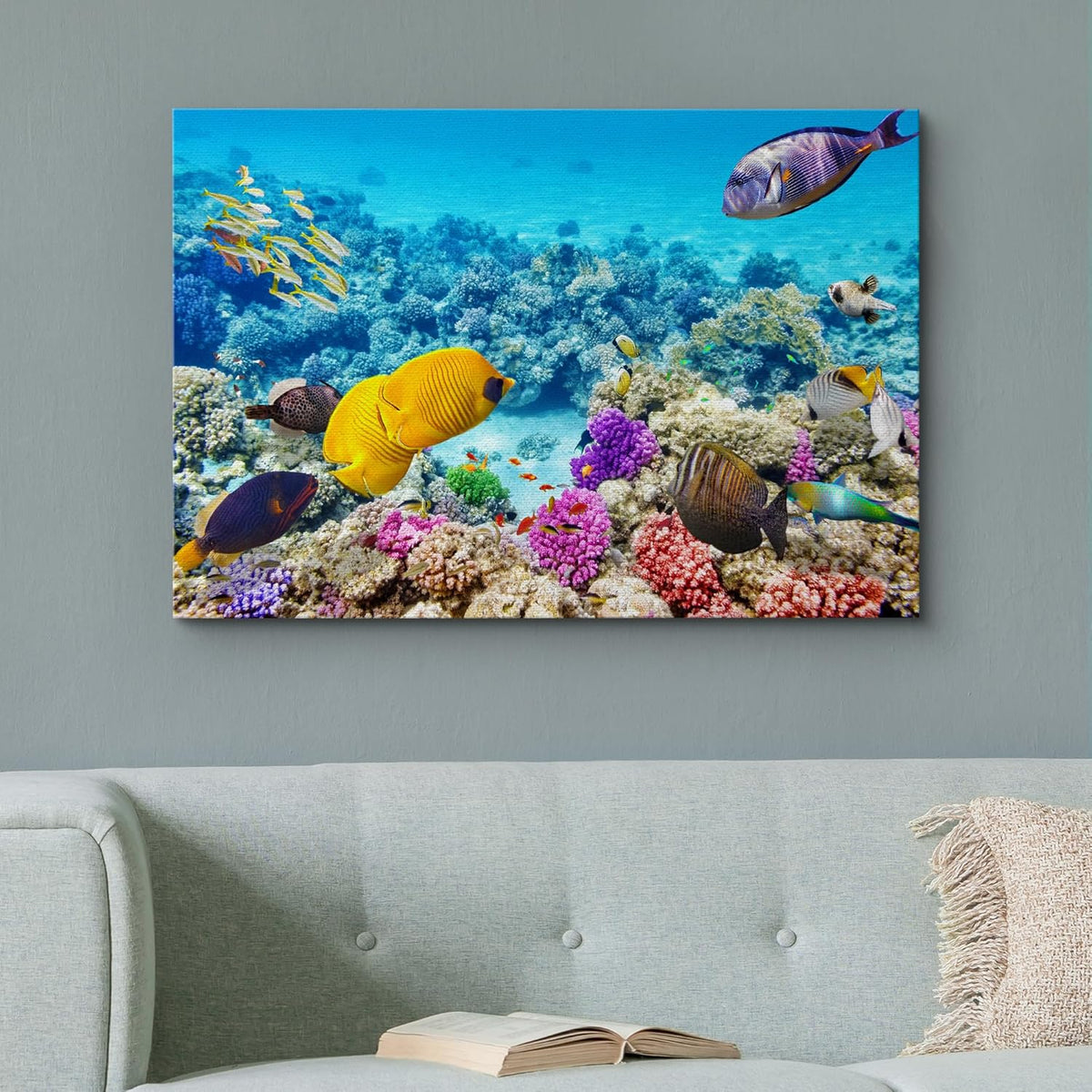 wall26 Canvas Print Wall Art Tropical Underwater Ocean Sea Fish Reef Nature Animals Photography